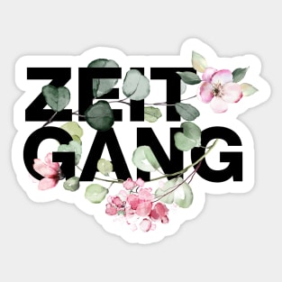 Zeitgang - Flowers Sticker